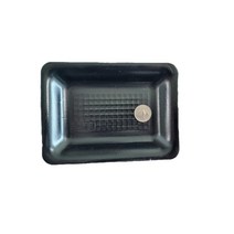 스티로폼 PSP 용기 정육 트레이 8호 흑색 일회용 포장 배달 접시 1000EA