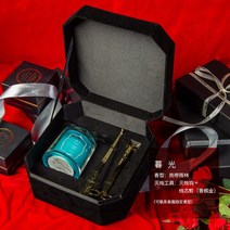 유리잔리틀파티 수입 디퓨저양초 로맨스 케이스 무연 모기향 단향 향내 안신 수면보조 유리컵 결혼함 선물 2611756753, 황혼 빛 선물세트
