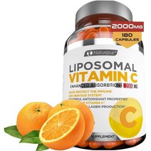 나투스퍼 나투스퍼 리포소말 비타민C 리포솜 Natuspur Liposomal Vitamin C 2000mg 180캡슐 Natuspur Natuspur Liposomal Vitami, 1팩, 제품뒷면 및 상세참조