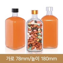 유리병 까메오550(사각) (K) 28파이, 검정캡, 1개