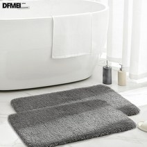 DFMEI 미끄럼방지매트 고급형 현관 화장실 부엌 매트 발매트 주방매트 욕실발매트, DFMEI D-07.그레이x2