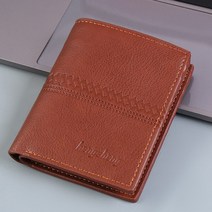 Karvin 지갑 짧은 가죽 지갑 wallet men 가죽 지갑 지퍼 캐주얼 멀티카드 달러 지갑