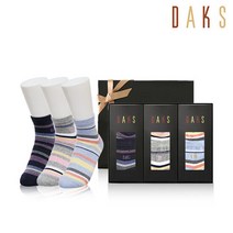[닥스양말] 숙녀 단목 컬러링글 3족세트 DK21907