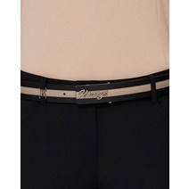 22SS [BRITISH CLASSIC]블랙 필기체 로고 심플 라인 벨트 HWBE2E313BK, XXX