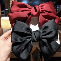 PKFARM 1+1 여아 여성 왕리본핀 대형 헤어 악세사리 리본 머리핀 리본삔