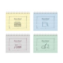 중학생크로키북 스케치 지류 캘리그라피연습노트 무선드로잉노트 자기계발 그림 드로잉 미대입시생노트선물 스케치연습장 연습 노트 스케치북 취미 초등학생그림노트 미술 W8BF498, 핑크