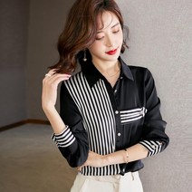레트로 블라우스 셔츠 모던 출근 하객룩 30대 사무실 봄 면접 미팅 전문 새로운 멀티 매치