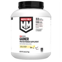 머슬밀크 프로시리즈 게이너 프로틴 파우더 2.26kg-바닐라 단백질 헬스 보충제 (미국배송) Muscle Milk Gainer Protein Powder Vanilla Crem