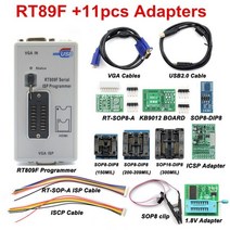 자동차 키 오토키 원격시동 차키 원래 rt809f 프로그래머 11 어댑터 sop8 ic 클립 1 8vsop8 어댑터 vga lcd isp 프로그래머 어댑터 범용 프로그래머, rt809f 11
