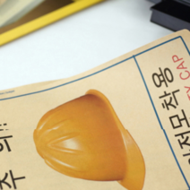 크라프트 원형라벨지 감열라벨 코팅라벨지 2칸 10매