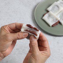 더바른떡 앙꼬절편 4종 흰팥 쑥팥 고구마 흑임자 500g (15조각), 1팩, 고구마앙꼬절편