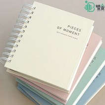 스프링 접착식 4X6앨범 네컷사진 앨범 추억기록용, 라이트 베이지