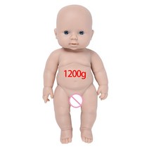 IVITA 100% 전신 실리콘 Reborn Baby Doll Unpainted 미완성 현실적인 인형 Lifelike Newborn DIY Blank Toys Kit, 06 30cm(12inch) Girl