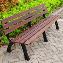 벤치 나무 야외 의자 공원 테라스 정원 전원 정류장 조립식 등받이, S