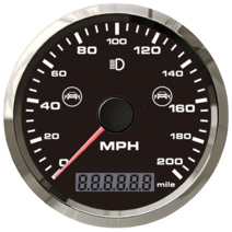 속도측정기 스피드건 속도계 방수 85mm GPS 속도계 125/160/200(km/h/MPH) 자동차 스노우 모빌 오토바이 AT, 14 200M-BS