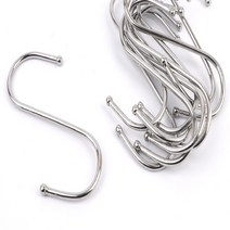 대형 S자 S 고리 철고리 가방 모자 걸이 후크 10개, 기본, 기본