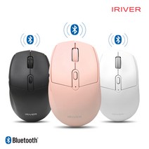 아이리버 EQWEAR-MVM7 2.4GHz+블루투스 무소음 버티컬 무선 마우스, 핑크