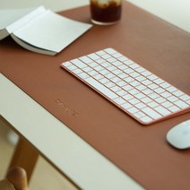 단지오 고급 와이드 가죽 데스크매트 테이블 책상 캠핑용 다용도 매트 80cmX40cm 90cmX43cm, 그린