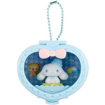 산리오 정품 마이멜로디 쿠로미 시나몬롤 MyCompact 열쇠고리 키링 세트 381551, 시나모롤개
