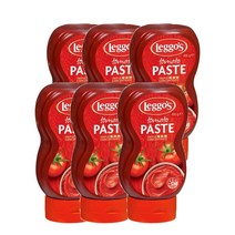 레고스 토마토 페이스트 스퀴즈 400g Leggos Tomato Paste Squeeze, 6팩