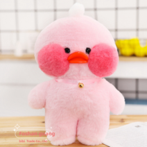 PKTOYS 귀엽고 옷 모자 토끼/호랑이/오리/강아지/곰돌이인형 만들 옷 스마스 생일 선물30CM, 핑크 오리, 프리사이즈