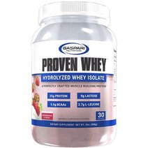 가스파리뉴트리션 프로븐 가수분해 유청 분리 단백질 스트로베리 & 크림 맛, 908g, 1개