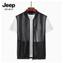 Jeep 지프 여름 조끼 남성 트렌드 속건 통기성 얇은 메쉬 나시 남성복