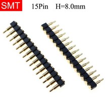 YuXi 2pcs SMT 포고 핀 커넥터 Pogopin 배터리 스프링로드 접촉 프로브 전원 충전 헤더 2.54 그리드, [09] SMT 15pin