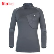 [FILA] 휠라 여성 배색 포인트 보온내의 티셔츠 T2WTW357F_CC