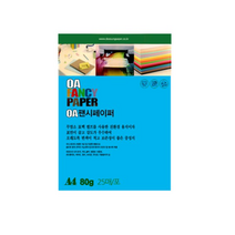 [동화오피스] 두성종이 OA 팬시페이퍼 80g 25매 / A4 색지 용지, P54 연푸른