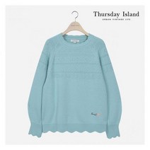 [써스데이아일랜드][Thursday Island] 여성 변형 케이블 풀오버(T212MSW132W) 396555