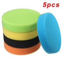 광택 폴리싱 Esponjas el coche disco pulir 5 pulgadas 125mm esponja plana pulidor para cuida de la rueda a