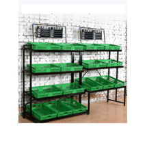 슈퍼마켓 진열대 계단식 과일 야채 매대 가판대 철제, 상세 페이지 참고, 업그레이드블랙(선반+바스켓7개)