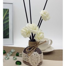 마리포사 핑크솔트 디퓨저 핸드메이드 클래식 장미 인테리어디퓨저 150ml, 라벤더