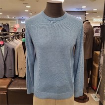 에스에이피 SAP샙 NC08 메리노울 라운드 스웨터 연블루 MNKA22W63-62