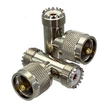 어댑터 커넥터 1개 UHF PL259 SO239-UHF/N 수 플러그 암 잭 스트레이트 직각 플랜지 T 유형 RF 동축, 07 Type 7 -1개