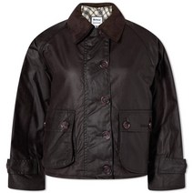 바버 Barbour 알렉사 청 콜라보 쇼트 블레어 왁스 재킷 - 브라운