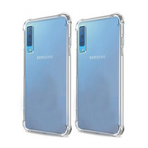 스톤스틸 갤럭시 A7 2018 a750 클리어 투명 방탄 a7 에어 범퍼 케이스 1+1