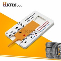 타이어공기압게이지 디지털 자동차 트레드 깊이 미터 자동 마모 감지 측정 도구 캘리퍼스, 주황색