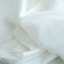 자투리 대폭 융기모 무지 백아이보리