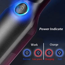 저렴한청소기 핸디형진공청소기16000pa 충전식 진공 청소기 120W 자동차 무선 핸드 헬드 슈퍼 흡입 습식/건, 한개옵션0