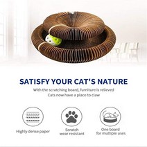 매직 오르간 고양이 스크래치 보드 벨 새끼 그라인딩 발톱 놀이 완구 라운드 애완 동물 장난감 가구