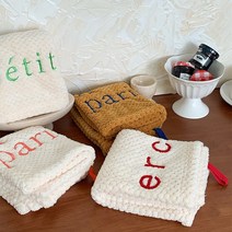 레나 자수 핸드타월 미니 작은 수건 행주 어린이집 욕실용품 주방수건, A타입, 1개만 구매