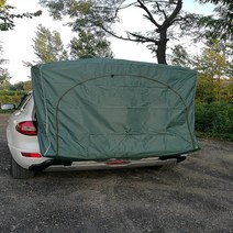 차박 텐트 도킹 원터치 SUV 기본 캠핑, 딥그린