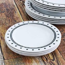 일본산 시로미 접시 찬기 4P세트, 1개, 접시 16cm 4P