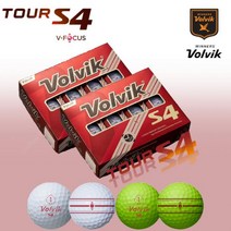 볼빅 투어 S4 V-FOCUS 4피스 12구, 색상 : 화이트