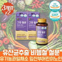 약 6개월 합성첨가물없는 비헴철 철분제 성장기 어린이 키즈 청소년 초등학생 철분 헤모글로빈 영양제 유아철분 성장기 주니어 유산균 배양물 유기농 과일 철 Fe 산소운반 혈액생성