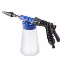 폼건 Car Washer Nozzle Sprayer Plastic Washing Machine 1L Water Gun Foam Generator Garden Watering Fur, [01]  Foam Pot