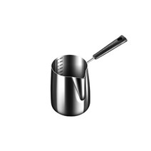 스틱 작은 우유 냄비 스테인리스 스틸 304 미니 두꺼운 수프 냄비 가정, 350ml