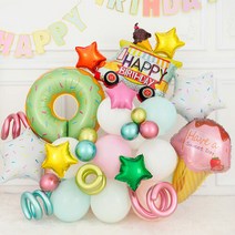 벌룬부케스탠드 만들기세트 [생일파티 스위트마카롱], 단품